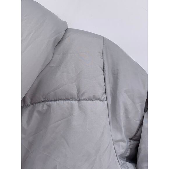 OLD NAVY Girls' Gray Zip-Up Puffer Hooded Jacket SZ XL - Picture 6 of 10